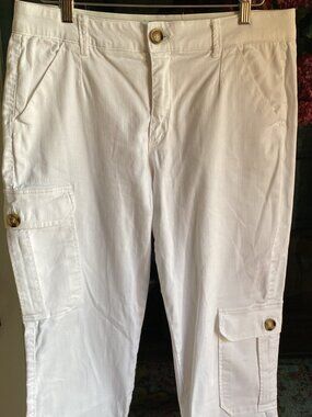 Democracy White Cargo Jeans